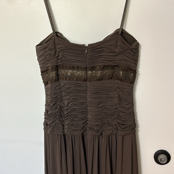 BCBGMAXARIZIA OAK "JVE65652" BEADED STRAPLESS LONG GOWN DRESS Size Medium - Picture 4 of 8
